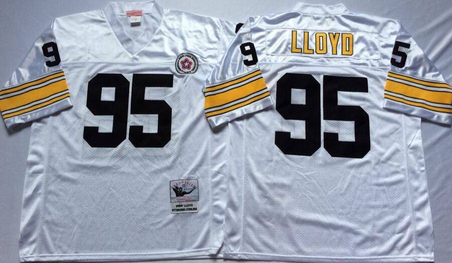 Pittsburgh Steelers White Retro NFL Jersey