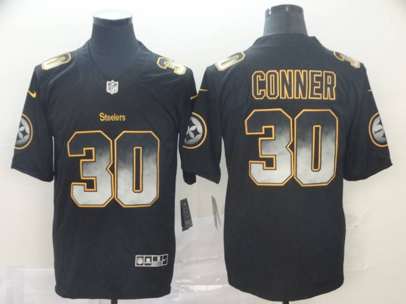 Pittsburgh Steelers Black Smoke Fashion NFL Jersey