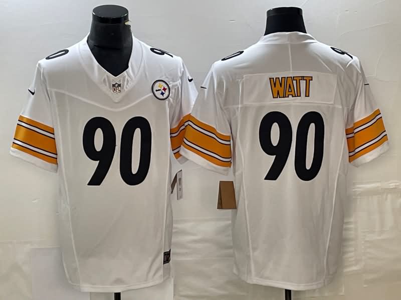 Pittsburgh Steelers White NFL Jersey 03