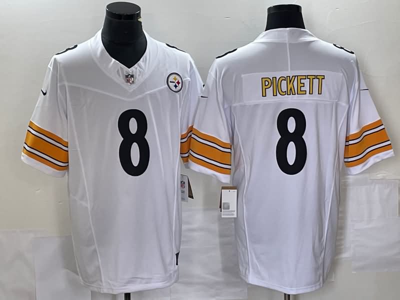 Pittsburgh Steelers White NFL Jersey 03