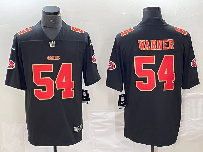 San Francisco 49ers Black Gold NFL Jersey 02