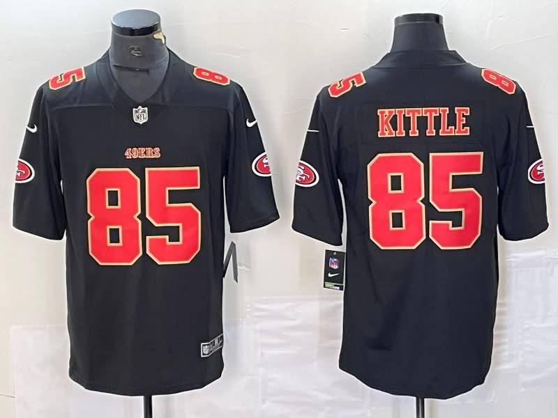 San Francisco 49ers Black Gold NFL Jersey 02