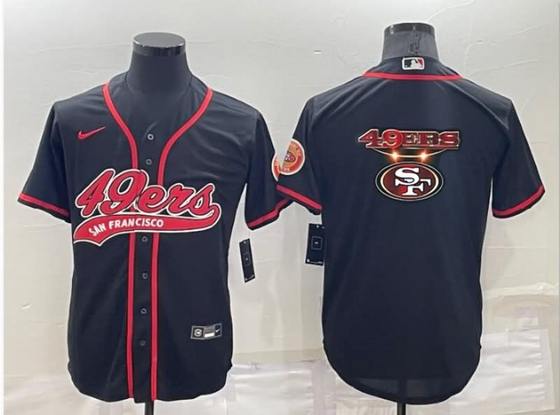 San Francisco 49ers Black MLB&NFL Jersey