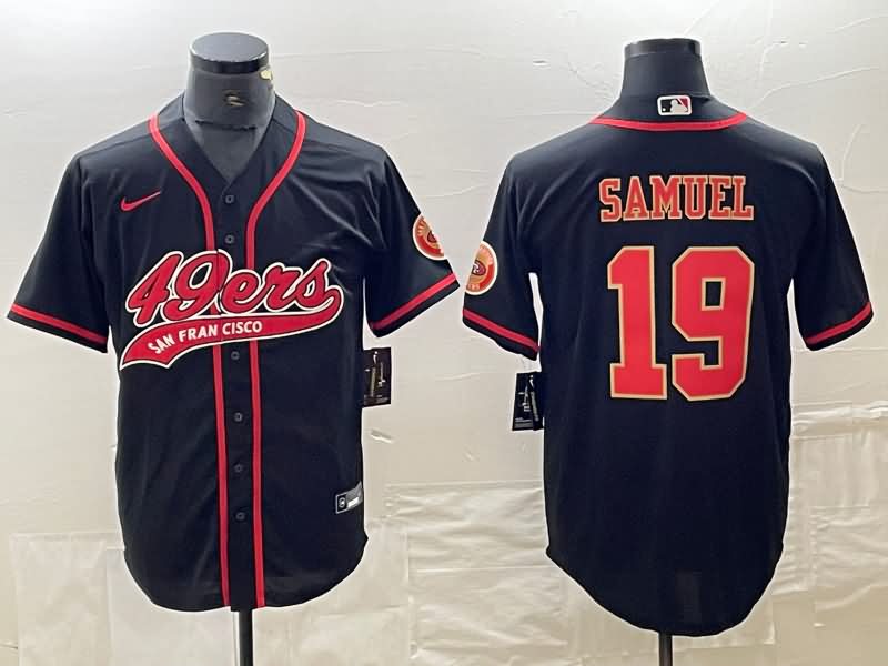 San Francisco 49ers Black MLB&NFL Jersey 03