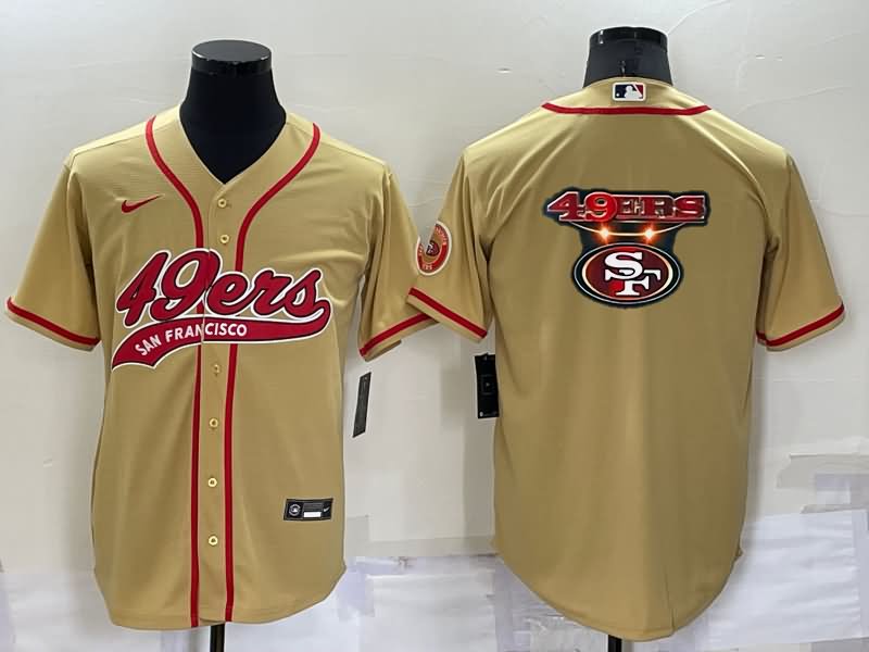 San Francisco 49ers Gold MLB&NFL Jersey