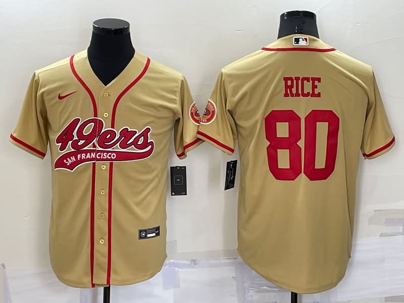 San Francisco 49ers Gold MLB&NFL Jersey