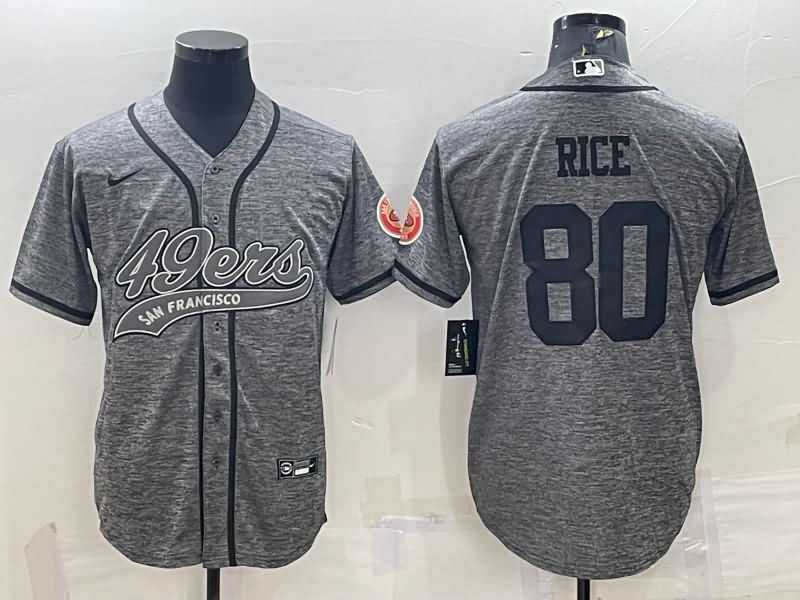 San Francisco 49ers Grey MLB&NFL Jersey