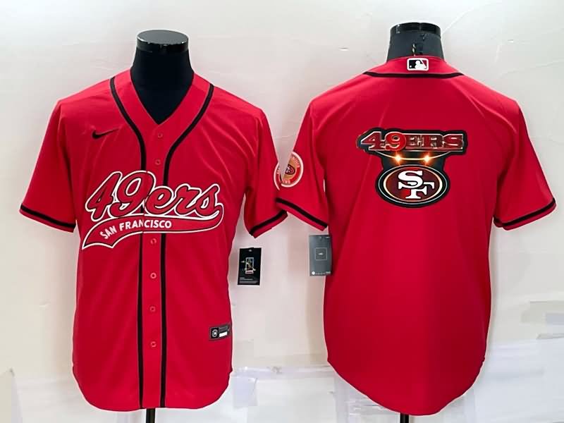 San Francisco 49ers Red MLB&NFL Jersey