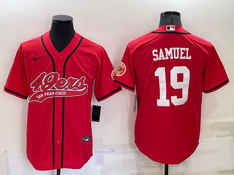 San Francisco 49ers Red MLB&NFL Jersey