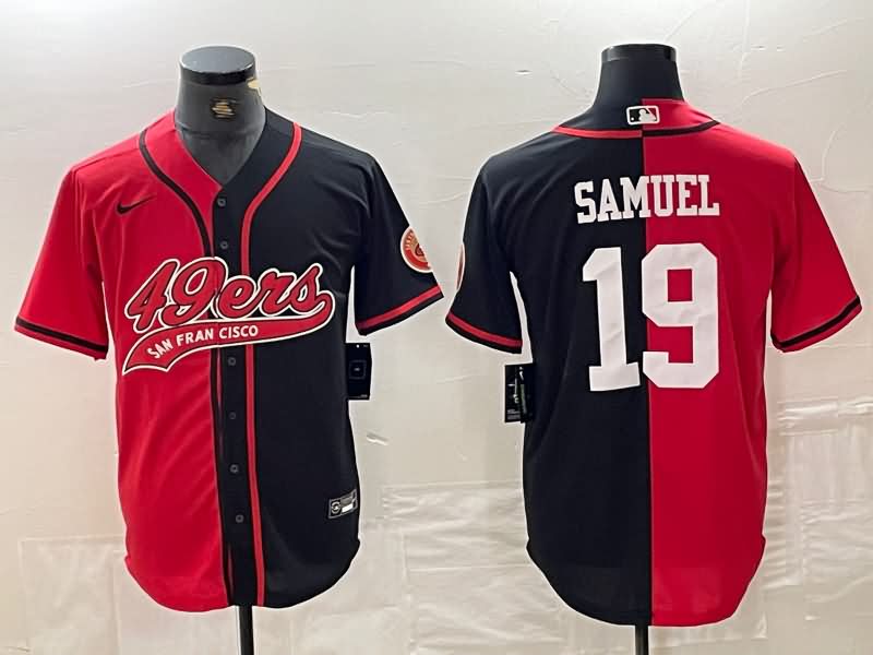 San Francisco 49ers Red Black MLB&NFL Jersey