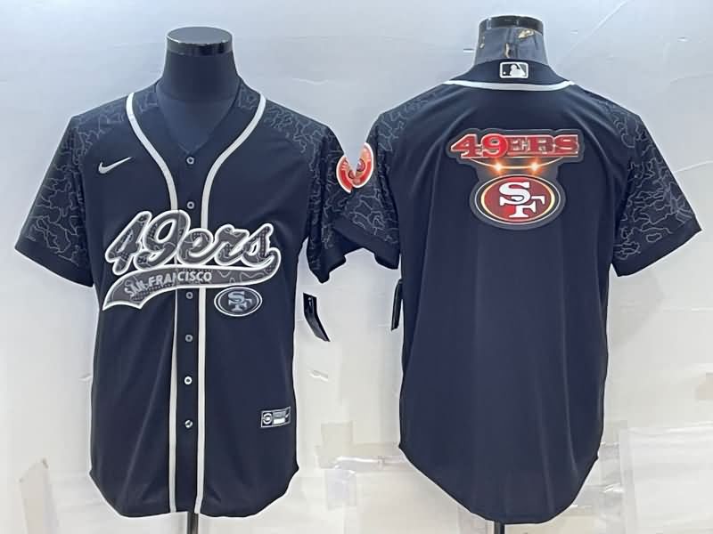 San Francisco 49ers Black RFLCTV MLB&NFL Jersey