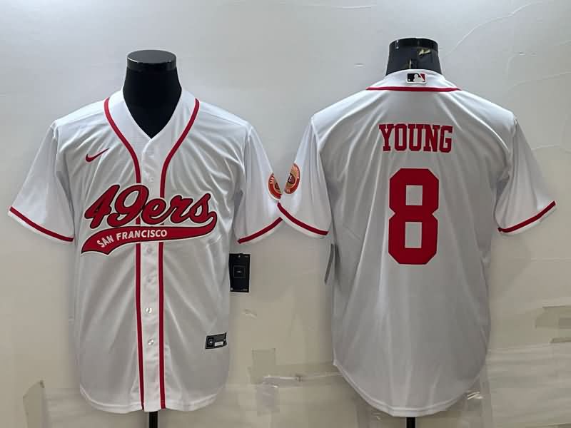 San Francisco 49ers White MLB&NFL Jersey