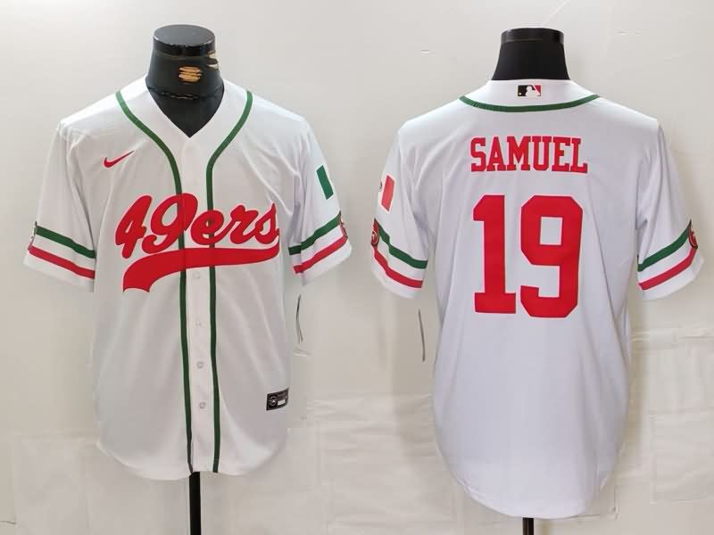 San Francisco 49ers Whtie MLB&NFL Jersey 03