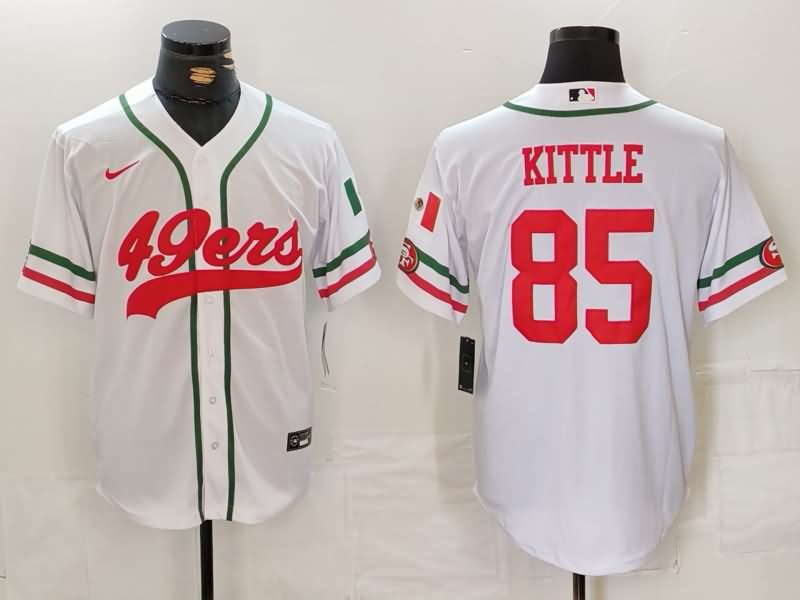 San Francisco 49ers Whtie MLB&NFL Jersey 03