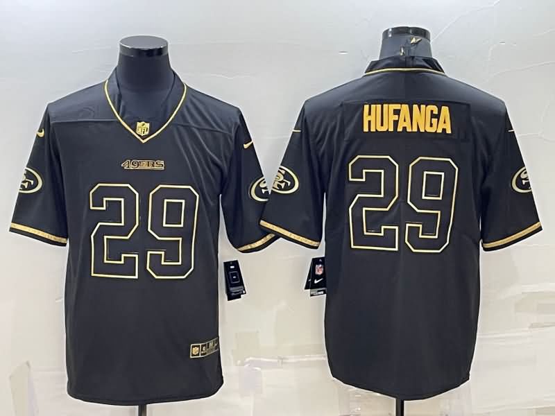 San Francisco 49ers Black Gold Retro NFL Jersey