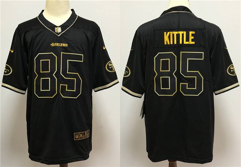 San Francisco 49ers Black Gold Retro NFL Jersey