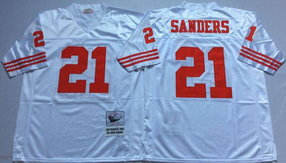 San Francisco 49ers White Retro NFL Jersey