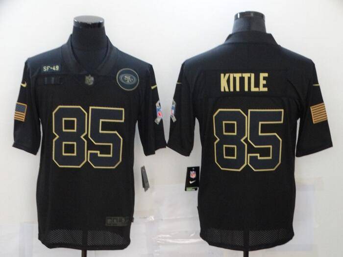 San Francisco 49ers Black Gold Salute To Service NFL Jersey