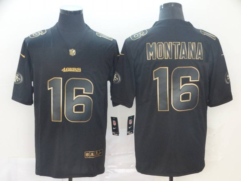 San Francisco 49ers Black Gold Vapor Limited NFL Jersey