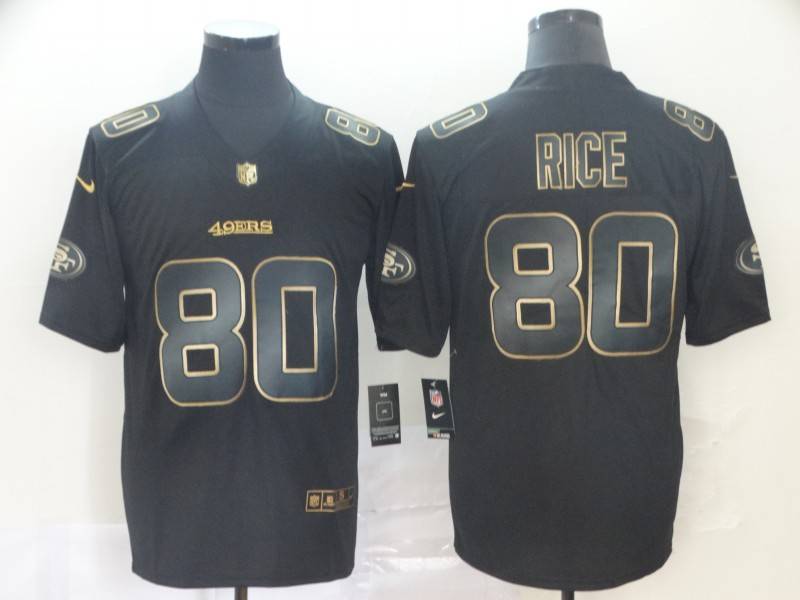 San Francisco 49ers Black Gold Vapor Limited NFL Jersey