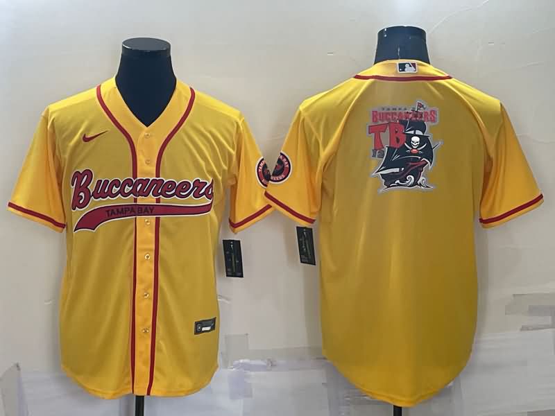 Tampa Bay Buccaneers Yellow MLB&NFL Jersey