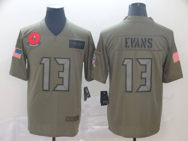 Tampa Bay Buccaneers Olive Salute To Service NFL Jersey