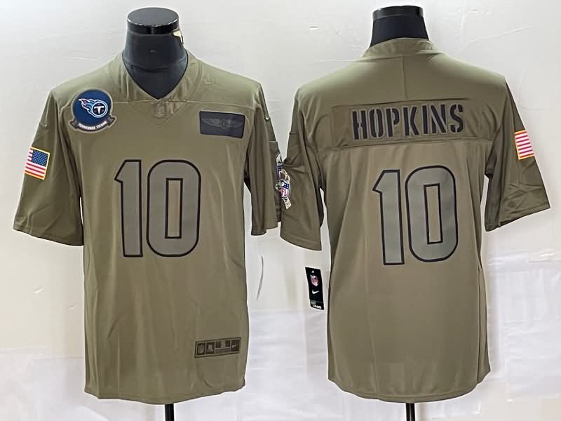 Tennessee Titans Olive Salute To Service NFL Jersey