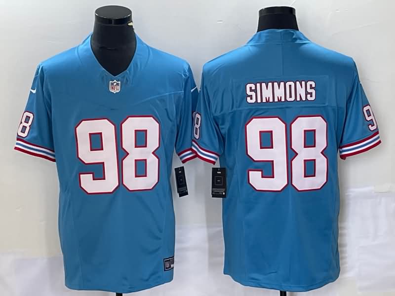 Tennessee Titans Light Blue Retro NFL Jersey