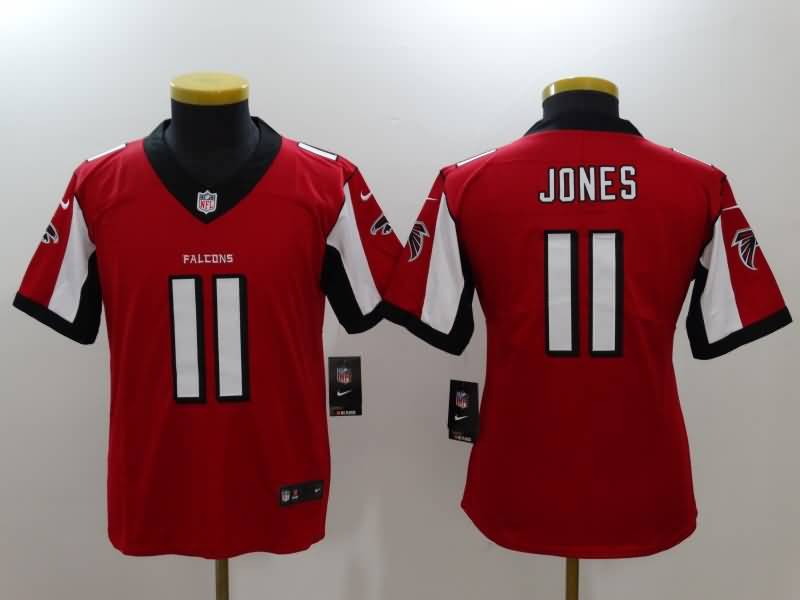 Atlanta Falcons Kids JONES #11 Red NFL Jersey