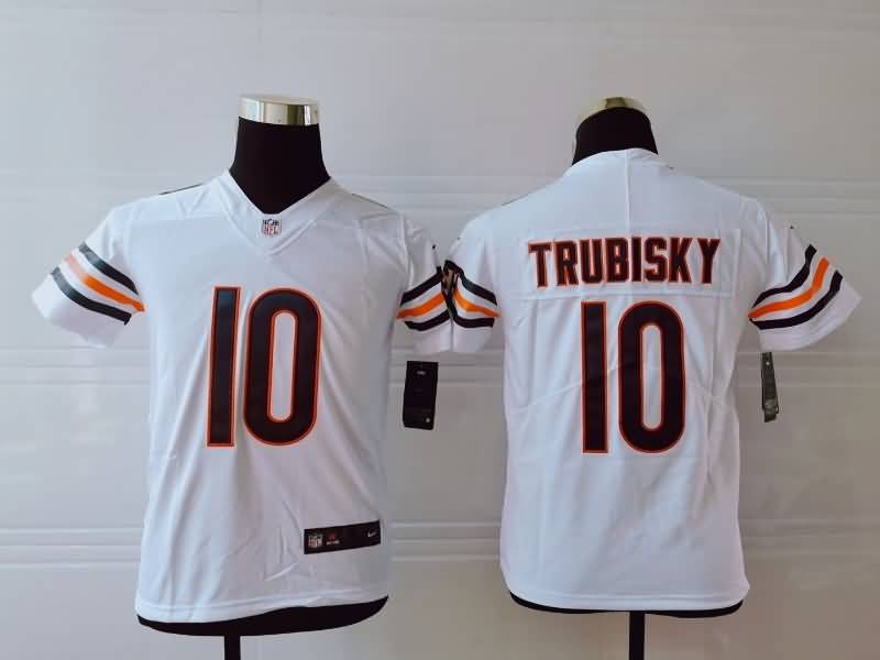 Chicago Bears Kids TRUBISKY #10 White NFL Jersey