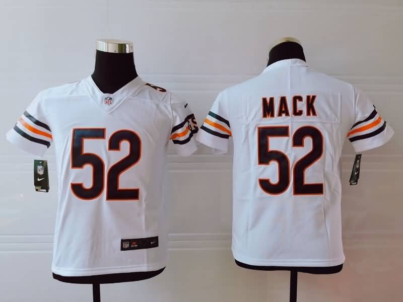 Chicago Bears Kids MACK #52 White NFL Jersey