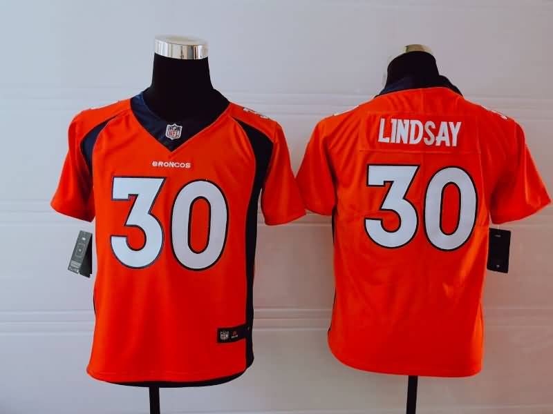 Denver Broncos Kids LINDSAY #30 Orange NFL Jersey