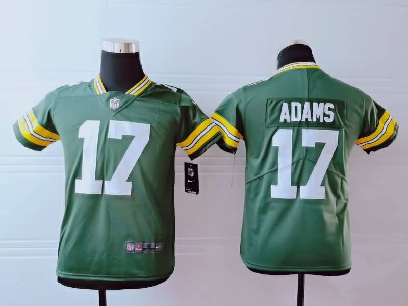 Green Bay Packers Kids ADAMS #17 Green NFL Jersey