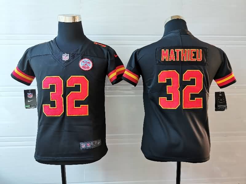 Kansas City Chiefs Kids MATHIEU #32 Black NFL Jersey