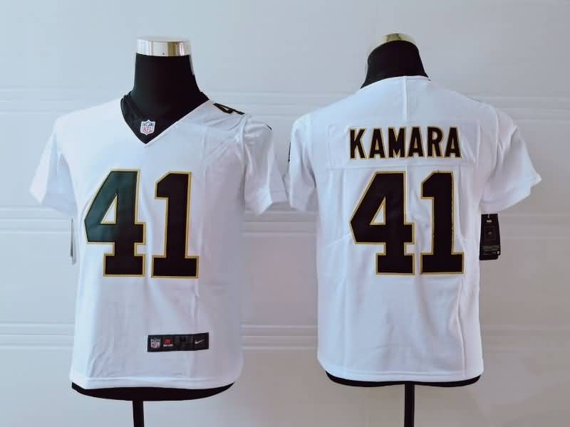 New Orleans Saints Kids KAMARA #41 White NFL Jersey