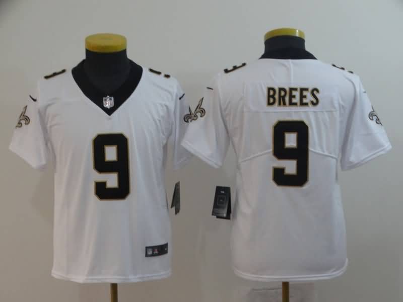 New Orleans Saints Kids BREES #9 White NFL Jersey