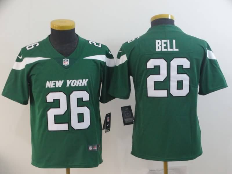 New York Jets Kids BELL #26 Green NFL Jersey