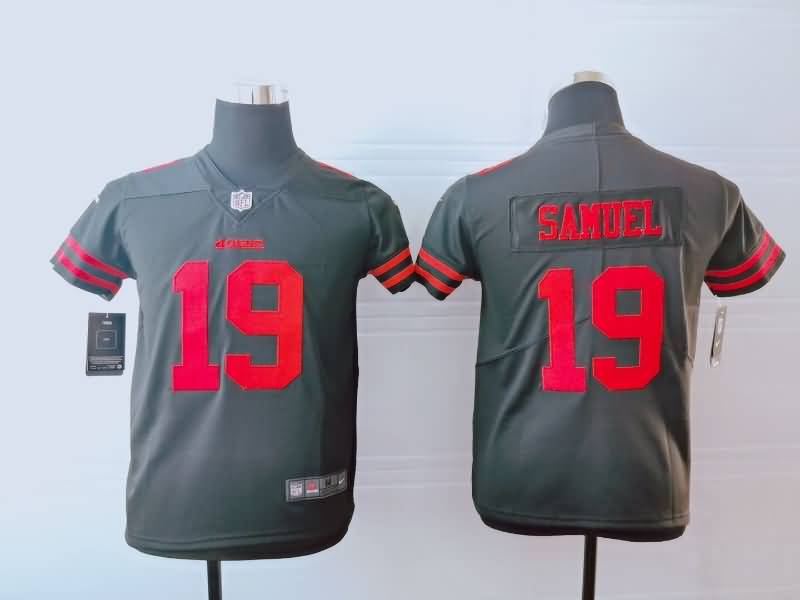 San Francisco 49ers Kids SAMUEL #19 Black NFL Jersey