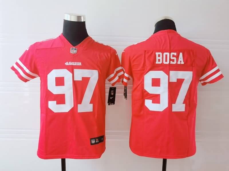 San Francisco 49ers Kids BOSA #97 Red NFL Jersey