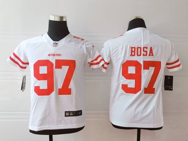San Francisco 49ers Kids BOSA #97 White NFL Jersey