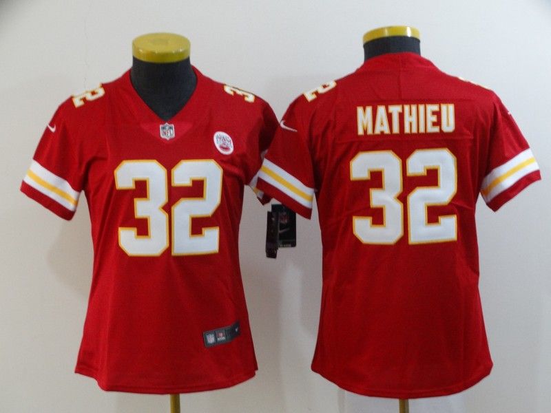 Kansas City Chiefs MATHIEU #32 Red Women NFL Jersey