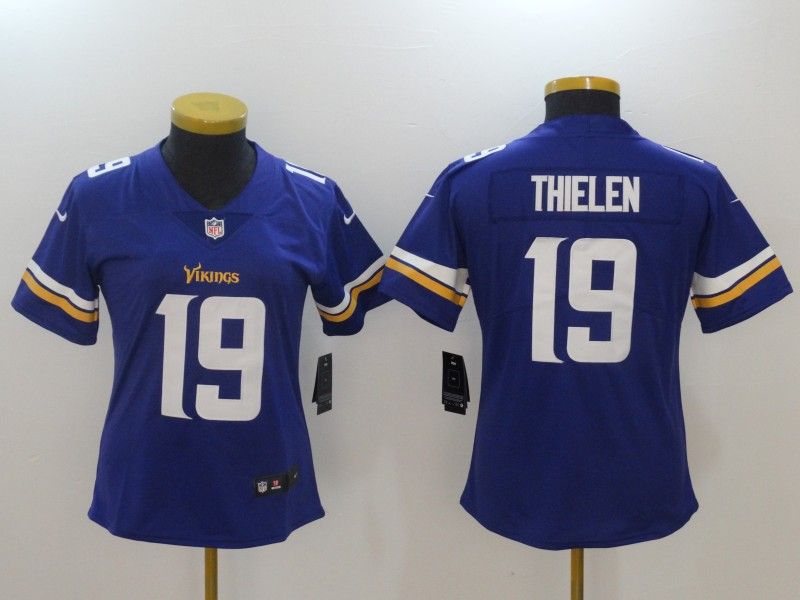 Minnesota Vikings THIELEN #19 Blue Women NFL Jersey