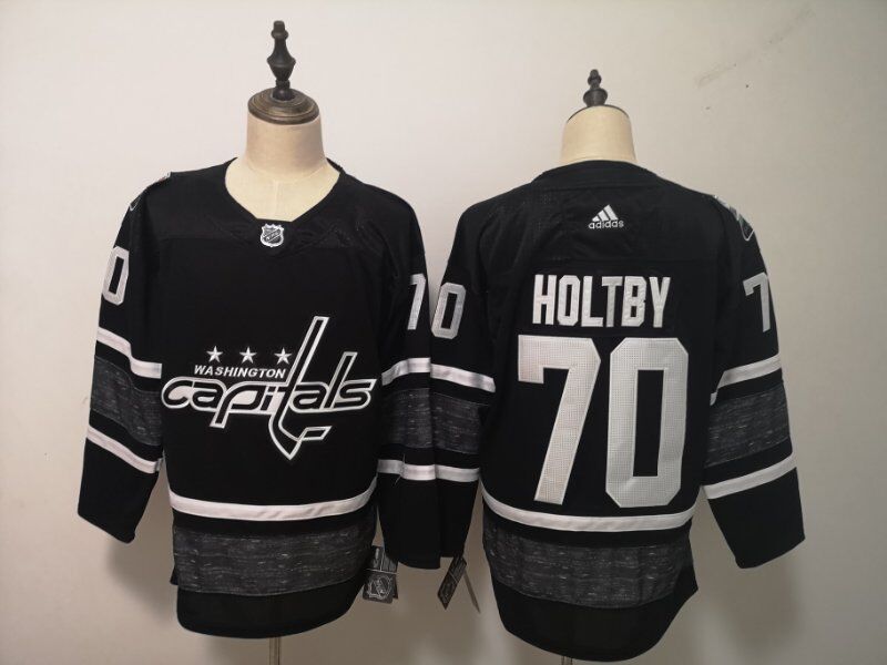 Washington Capitals 2019 HOLTBY #70 Black All Star NHL Jersey