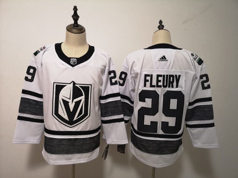 Vegas Golden Knights 2019 FLEURY #29 White All Star NHL Jersey