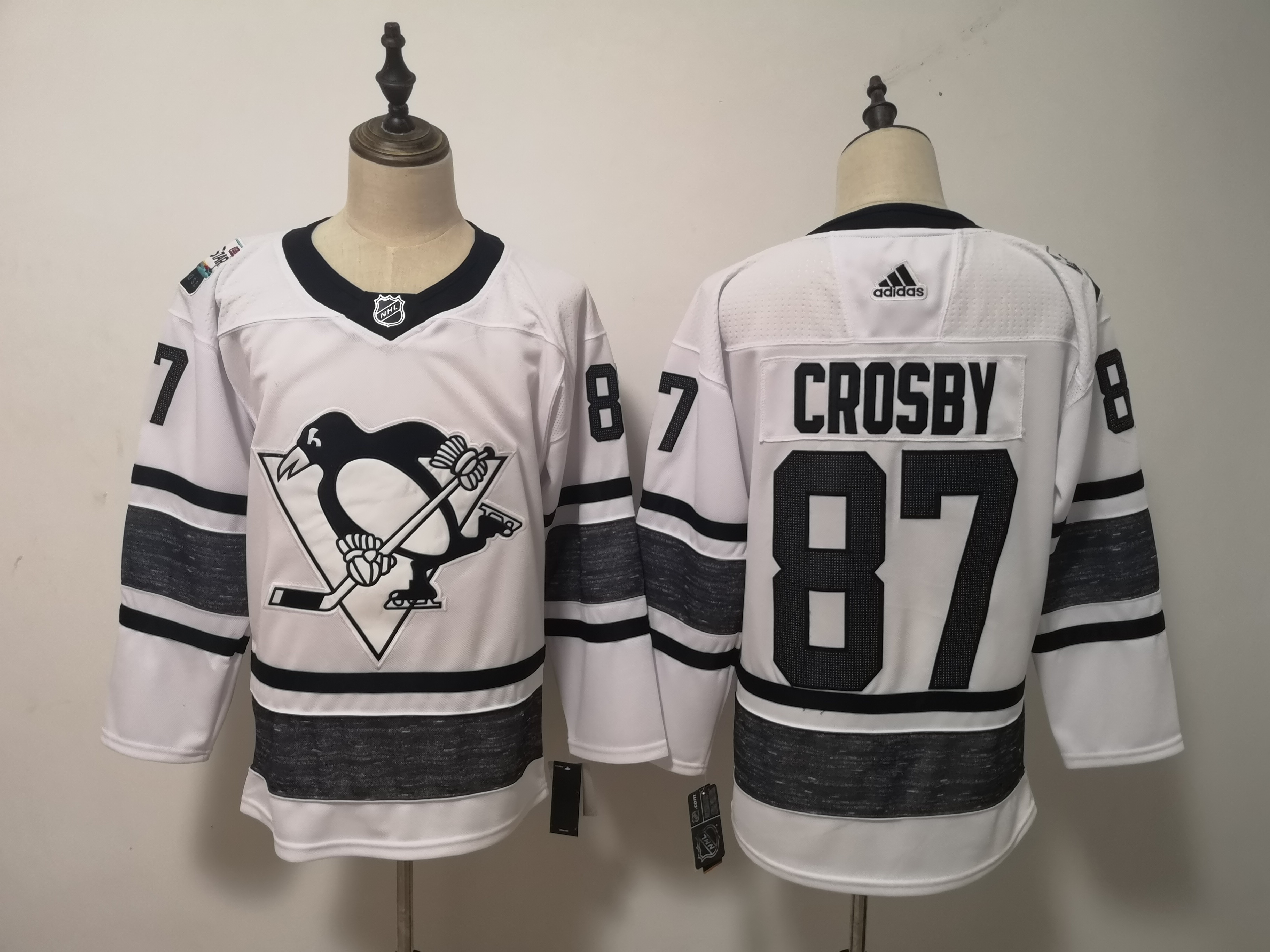 Pittsburgh Penguins 2019 CROSBY #87 White All Star NHL Jersey
