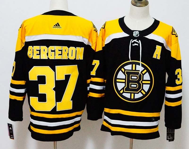 Boston Bruins BERGERON #37 Black NHL Jersey
