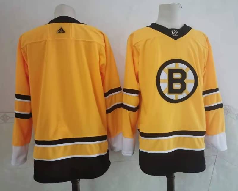 Boston Bruins Custom Yellow NHL Jersey