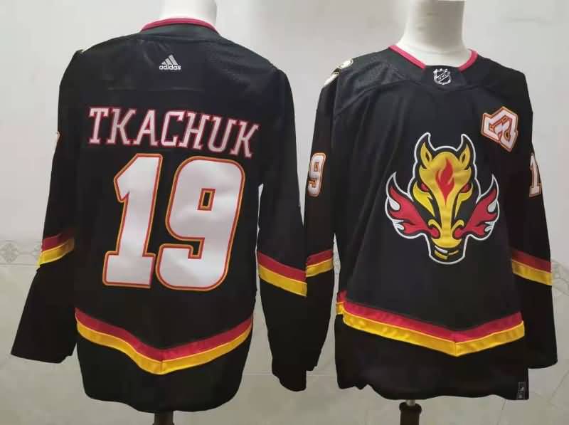 Calgary Flames TKACHUK #19 Black NHL Jersey