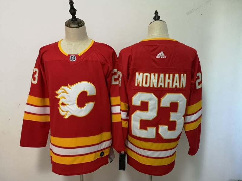Calgary Flames MONAHAN #23 Red NHL Jersey