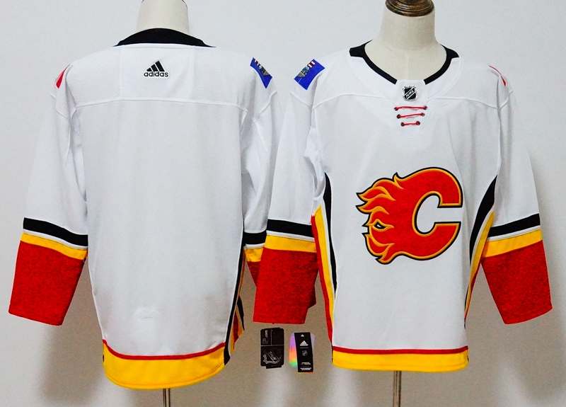 Calgary Flames White NHL Jersey Costom
